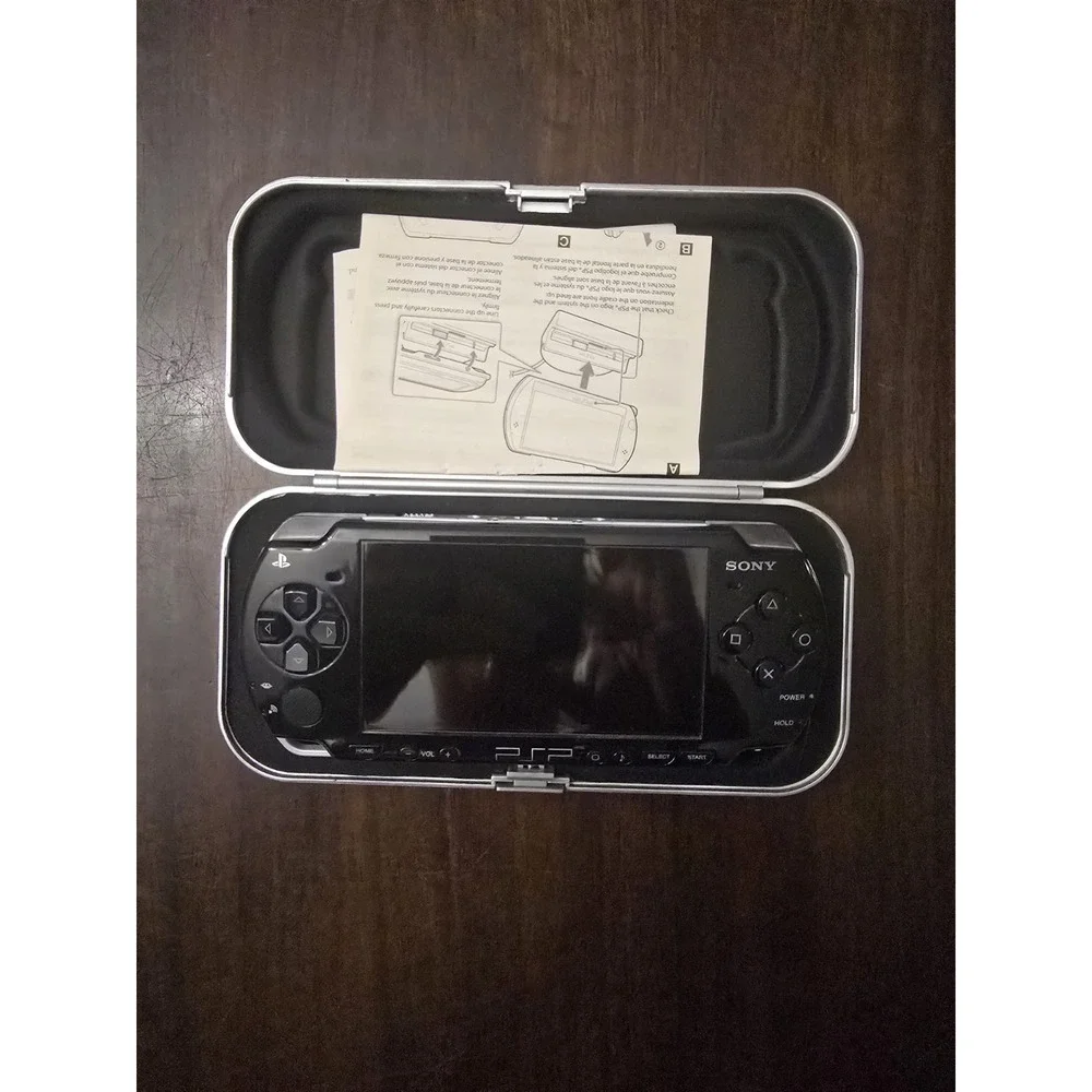 Sony PlayStation Portable PSP Lot Console Charger Games Bundle (Factory Reset)